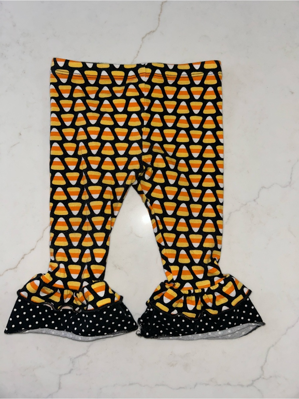 Halloween ruffle leggings – 18 months